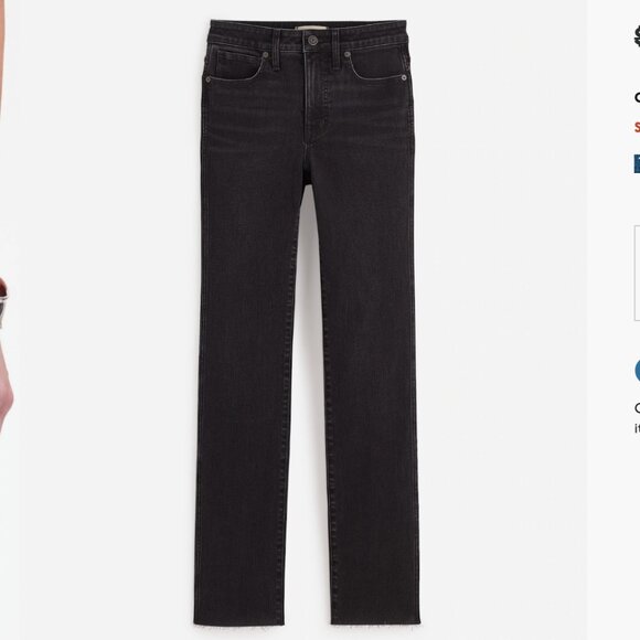 Madewell Petite Curvy Stovepipe Jean - Picture 1 of 9